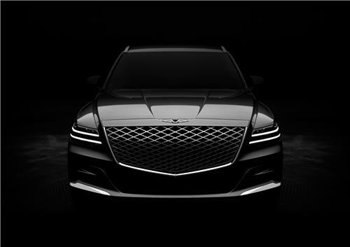 제네시스 GV80 정면 외관[제네시스 제공]